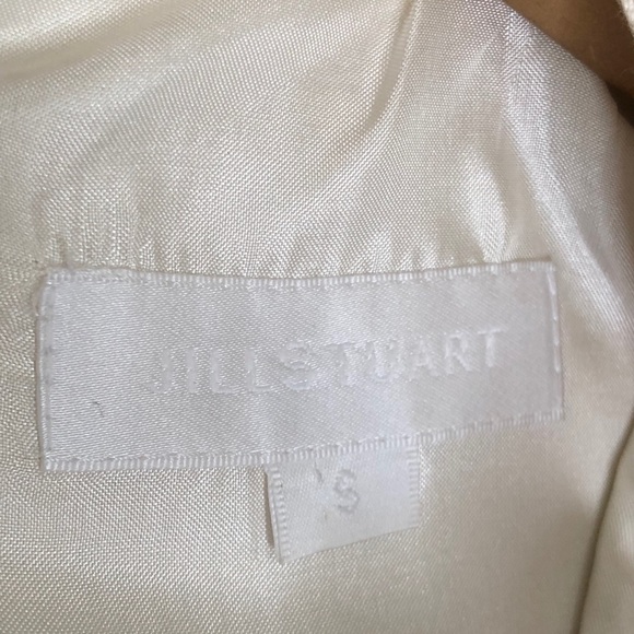 Jill Stuart Peplum Mini Dress Studded S Ivory - Picture 7 of 9